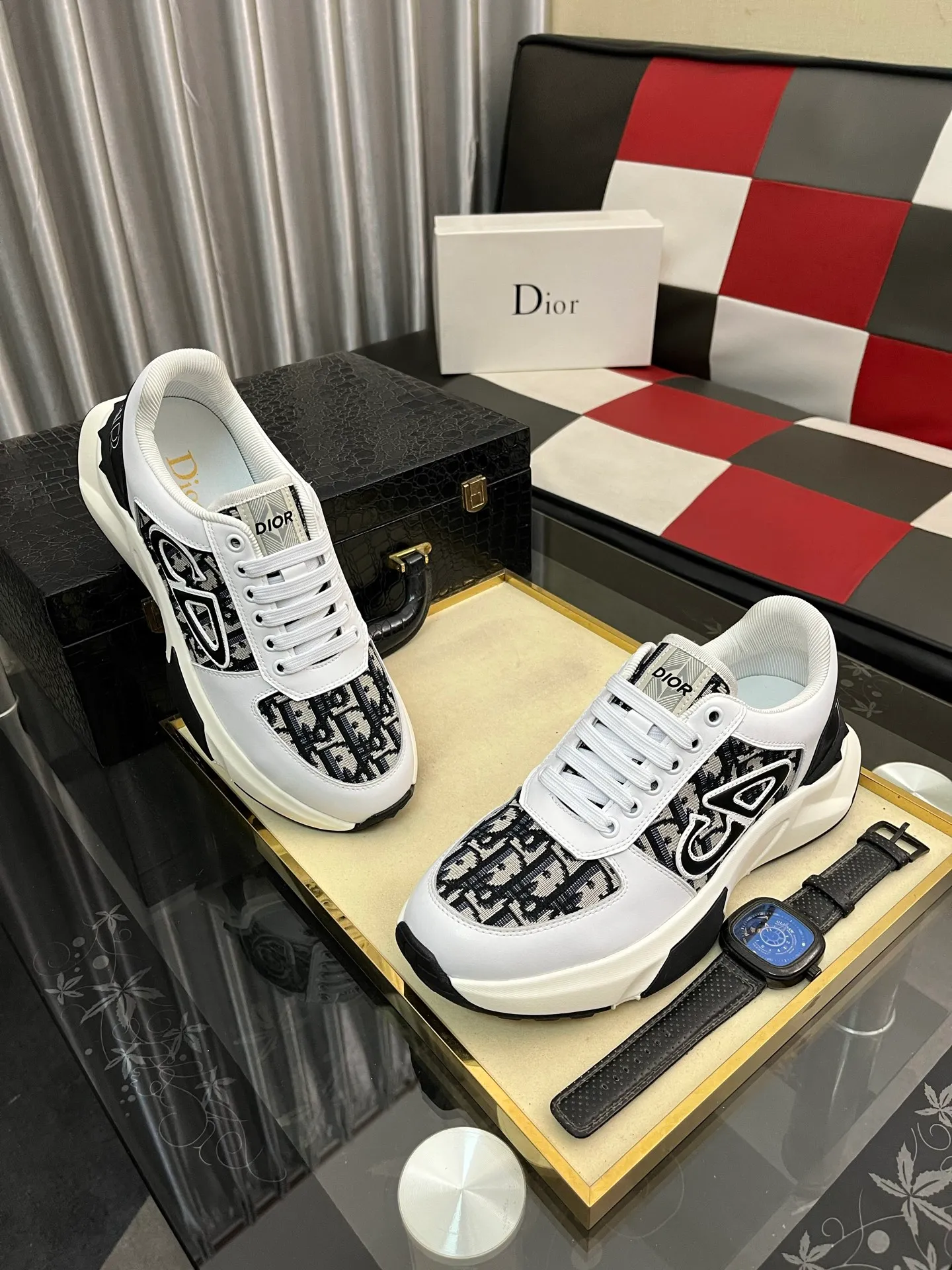 Men's Men's Shoes 💰438⌚️⌚️"Dior DIOR*" latest hot style casual shoes, top brand [seduce] luxury~purchase, top~quality. [Strong] The upper is made of imported breathable cowhide with material ➕ breathable sheepskin feet (•) and fine workmanship. Code number: 38-444️⃣Colors available